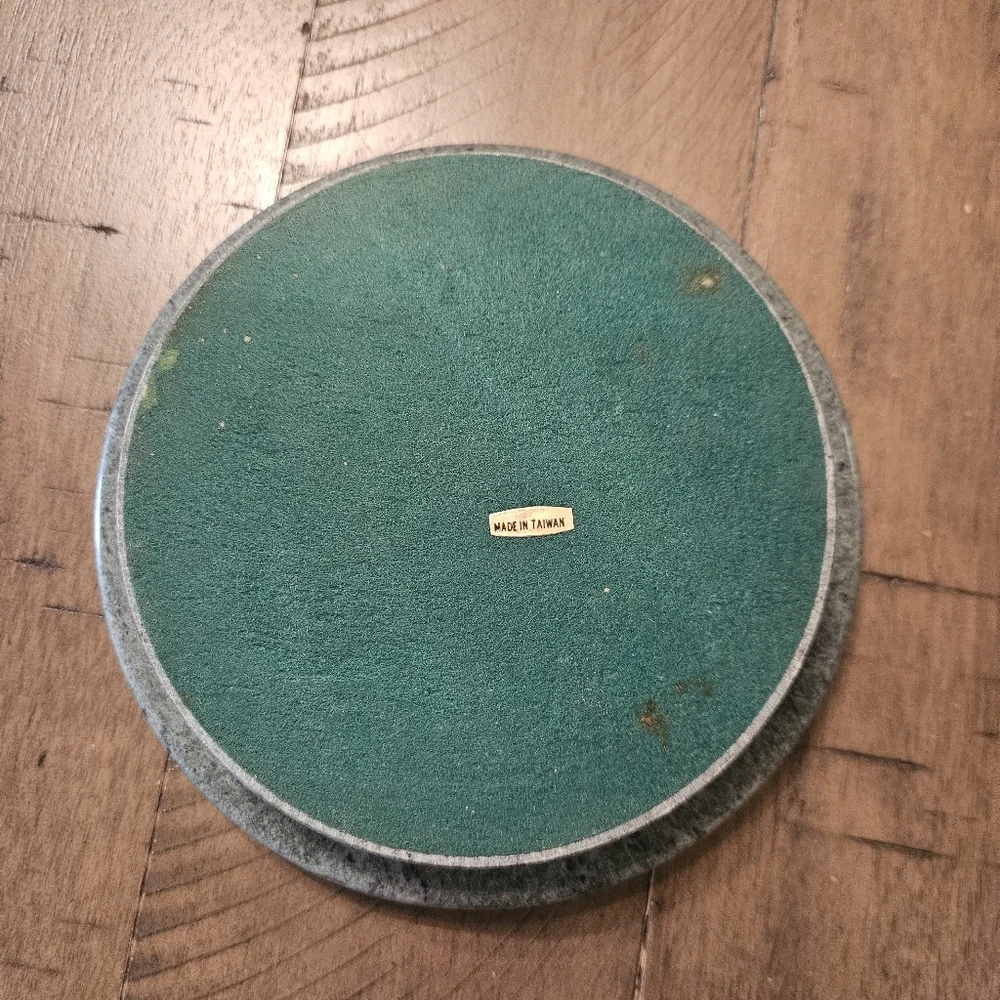Green Marble Wine Bottle Coaster
